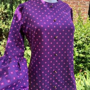 Gay Gibson midi purple dress